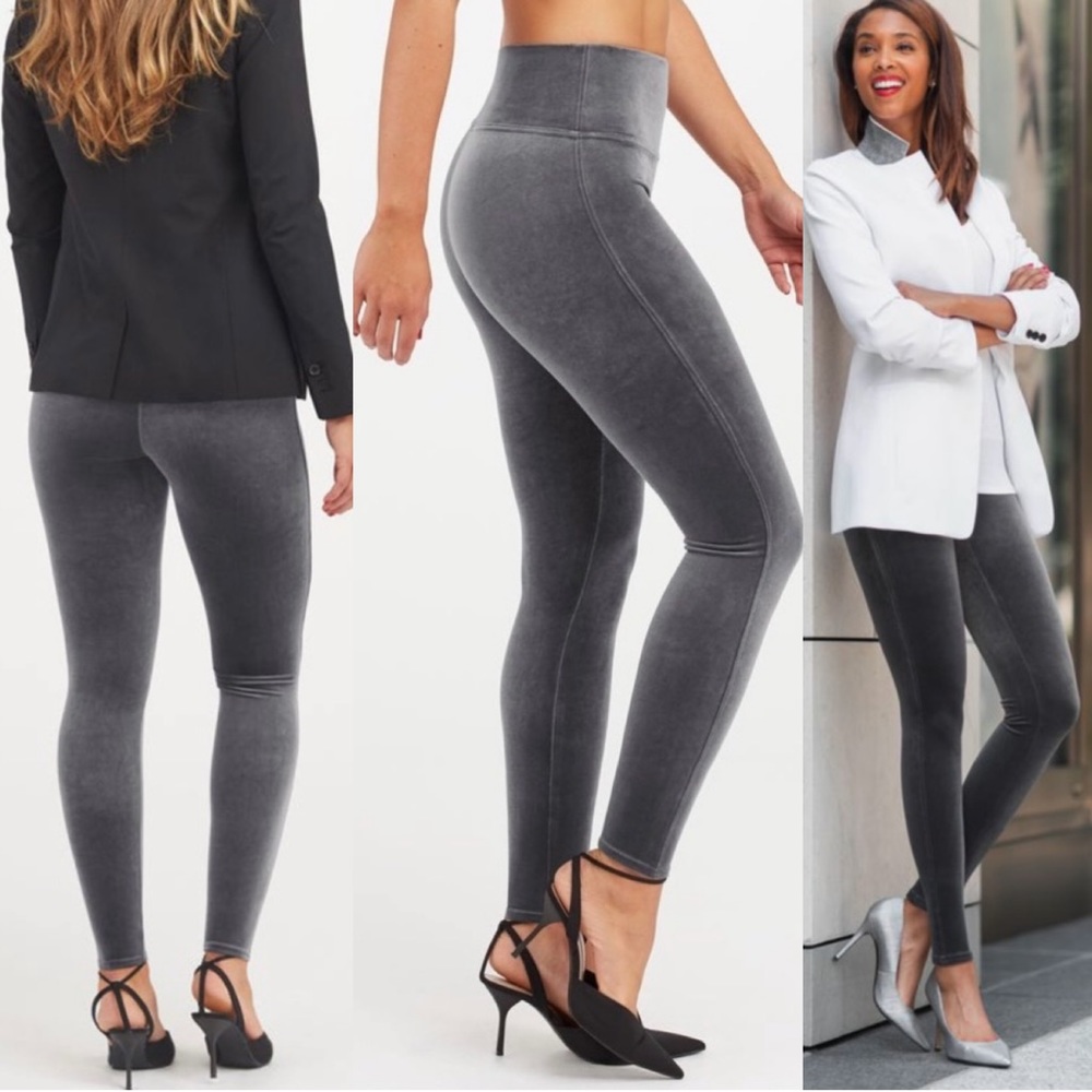 Spanx Velvet Leggings Sz L